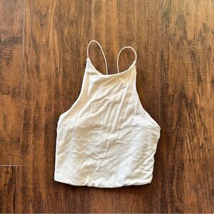 Oh Polly backless cropped high neck top